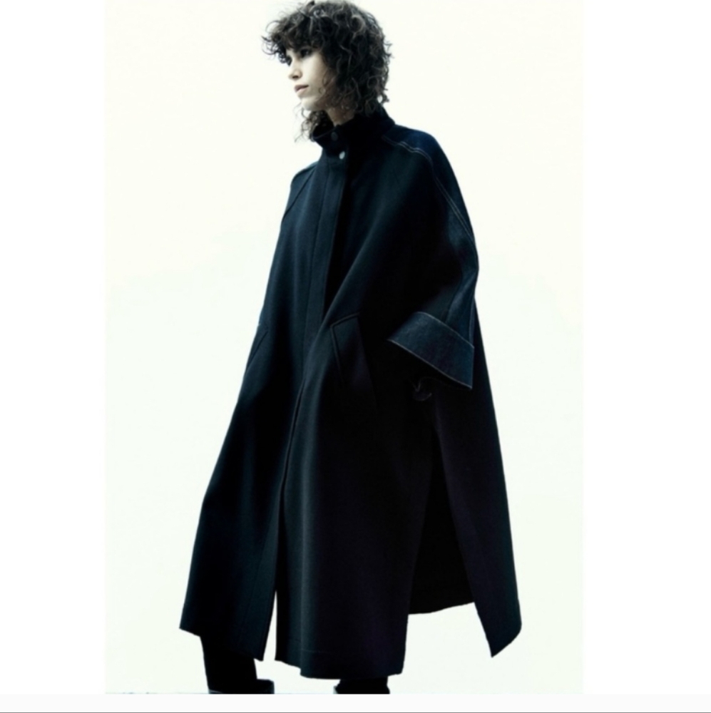 Zara Manteco wool blend and denim coat ❤️ - Picture 2 of 7